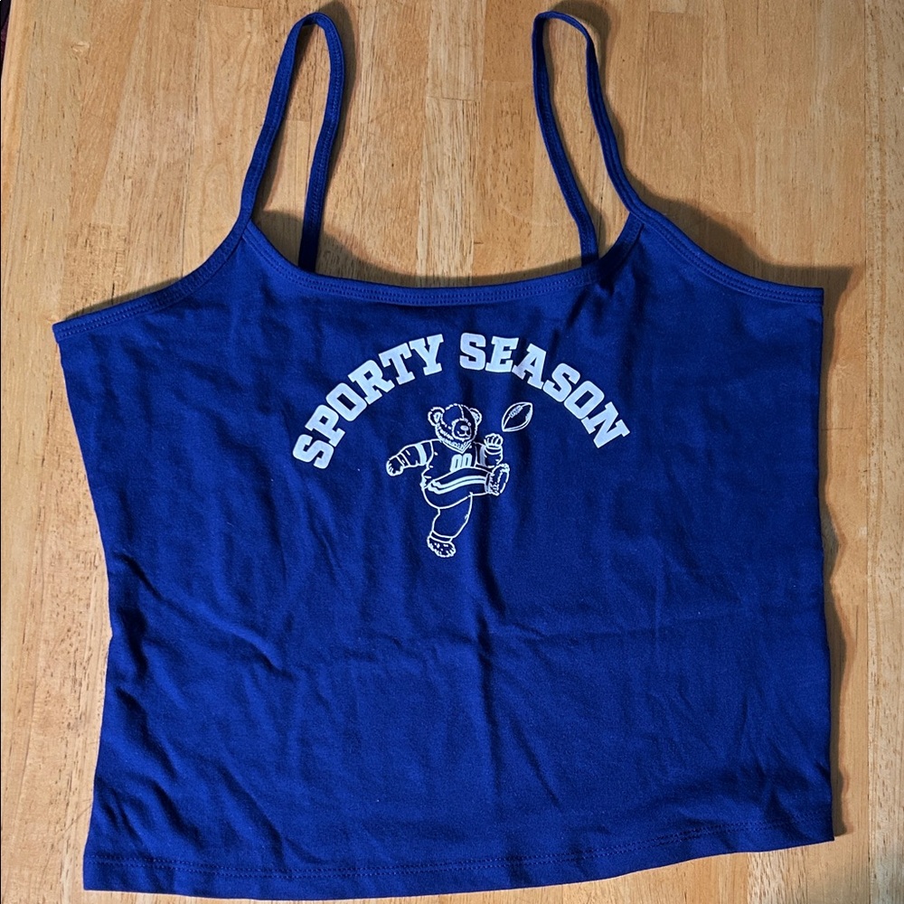 Wild Fable Blue Sporty Season Tank Top